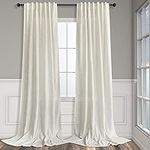 Natural Linen Back Tab Curtains 84 