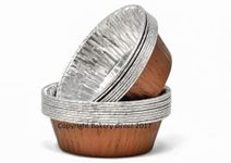 Bakery Direct 130 Round Aluminium foil Pukka Pie foils/Dishes in 5 Colours! (Copper)