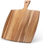 Large Wood Charcuterie Boards Wooden Cutting Boards for Kitchen Meat Chopping Board Bread Cheese Serving Board Acacia Cutting Board With Handle Butcher Block Carving Board Charcuterie Platter Board