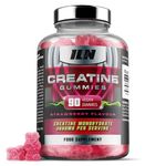 Iron Labs Nutrition Creatine Gummies - Lab Tested 3,600mg per Serving - Strawberry Flavour - Creatine Monohydrate Gummy Bears - High Strength Creatine Gummies for Men and Women (90 Vegan Gummies)