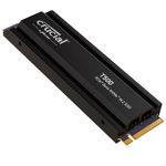 Crucial T500 1TB Gen4 NVMe M.2 Internal Gaming SSD with Heatsink, Up to 7300MB/s, Playstation 5 Compatible + 1mo Adobe CC All Apps- CT1000T500SSD5