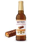 Matteo's Sugar Free Coffee Flavoring Syrup, Salted Chocolate Caramel, Delicious Coffee Syrup, 0 Calories, 0 Sugar coffee syrups, Keto Friendly, 25.4 Fl Ounce