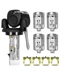 Ignition Switch Lock Cylinder and Door Lock Cylinder with Keys fit for Chevrolet Express GMC Savana 2001 2002 2003 2004 2005 2006 2007 Replace 704600 706591