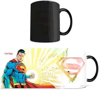 Morphing Mugs DC Comics Justice League (Superman) Ceramic Mug, Black