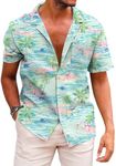 KYKU Men's Short Sleeve Tropical Sh