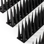 OFFO Bird Spikes Pigeon Outdoor Deterrent Spikes for Cat Keep Birds Raccoon Woodpecker Away Covers 8 Feet(2.44m), Black