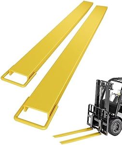 KYBOLT Pallet Fork Extension, [4.5" Width 96" Length] Heavy Duty Steel Pallet Extensions for Forklift Truck- Yellow