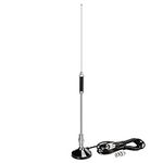 Bingfu CB Radio Antenna 27MHz Antenna with Magnetic Base PL259 & BNC Male Connector Compatible with Cobra Midland Uniden Maxon President Mobile CB Radio Car Truck CB Antenna Kit