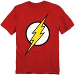 Popfunk The Flash Lightning Bolt Logo T Shirt & Stickers (XX-Large) Red