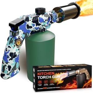 Propane Cooking Torch Gun for Kitchen - Auto Ignition Blow Torchfor Cooking, Adjustable Heat Control Blow Torch, Propane Torch Gun for BBQ, Crème Brûlée, Christmas and Birthday Gifts