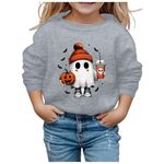 WOBCA Oversized Hoodies for Teen Girls,Kids Jumpers Cute Pink Halloween Cute Printed Hoodie 5-6 Sweatshirts Girls 11-12 Ghost Print Pattern Hoodies for Teen Girls Anime Print