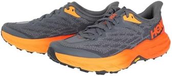 HOKA Speedgoat 5 Wide Man Trail Running Shoes Grey Orange, Castlerock Flame, 11.5 AU