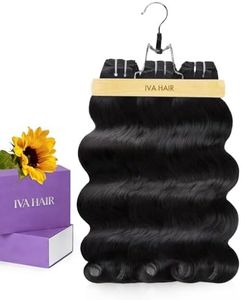 IVA 16A Body Wave Bundles Human Hair, 100% Raw Human Hair Bundles 30 30 30 Inch, Triple Lifespan, No Tangle No Shedding, Repeated Washes Maintain Silky Texture