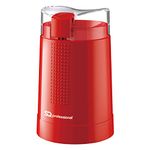 SQ Professional Blitz Coffee Grinder - Electric Fast Grinding for Coffee Beans Nuts Herbs & Spices - Spice Mill One Touch Control Button & Stainless Steel Blades - 150w (Red)