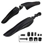 ePicsoa Bike Mudguard Set, Bicycle Mudguards Universal Full Cover Thicken Widen Bicycle Fenders Set, Front and Rear Mud Guard Portable Adjustable Bike Mudflap for Mountain Road Bike