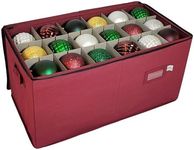 612 Vermont Christmas Ornament Storage Box with Adjustable Acid-Free Dividers, Holds 54 – 4 Inch Ornaments (SB-40044-VT)