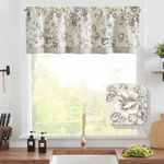 jinchan Linen Valance Curtain Farmh