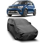 CREEPERS Water Proof - Dust Proof - Car Body Cover for Compatible with Maruti Suzuki Ignis Car Cover - Waterproof UV Proof - Car Body Cover (Life Time Grey with Mirror)