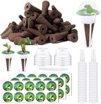 121pcs Seed Pods Kit for AeroGarden, Seed Starter Sponges, Hydroponics System Indoor for All Brands, Grow Anything Kit with 30 Grow sponges, 30 Pod Labels, 30 Grow Baskets, 30 Grow Domes, 1 Tweezer