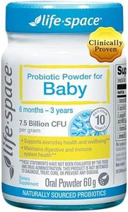 Life-Space 60 Grams, for 0-36 Month Baby, 7.5 Billion CFU & Multi Strain, Balance Microflora, Supports Digestive Health & Nutrient Absorption & Immunity, No Refrigeration Probiotic Powder for Baby