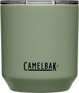 CamelBak Horizon 300 ml Rocks Tumbler - Cocktail Glass - Insulated Stainless Steel - Tri-Mode Lid, Moss