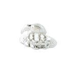 JEWELLERYHUT Pure Silver Hathi Idol for Puja (Trunk Downside), Vastu and Rahu (Chandi ka hathi, Single Small Elephant)