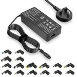 90W Universal Laptop Charger Power Adapter for Hp Dell Acer Asus Toshiba Lenovo IBM Samsung Sony Fujitsu Notebook Ultrabook Chromebook Power Supply Cord with 16 Tips