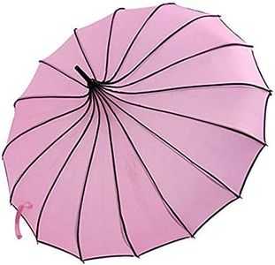 VIVI SKY Pagoda Peak Old-fashionable Ingenuity Umbrella Parasol (pink)