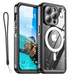 AICase iPhone 13 Pro Case Waterproof with MagSafe Clear Snowproof,Dustproof and Shockproof,IP68 Certified Full Body 360 Protection Fully Sealed Underwater Cover for iPhone 13 Pro 6.1"