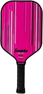 Franklin Sports Pro Pickleball Paddles - Signature Series Pro Paddle with MaxGrit Surface - USA Pickleball (USAPA) Tournament Approved - 13mm Polypropylene Core - Pink