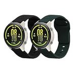 kwmobile Straps Compatible with Xiaomi Mi Watch Color Sport / S1 Active Straps - 2x Replacement Silicone Watch Bands