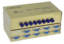 Mak World® 8 Port VGA Sharing Switch Box (8 VGA Out/1 VGA in) - 8 VGA Input 1 VGA Output- for 8 PC to Share one Monitor & Speaker(Multicolor)