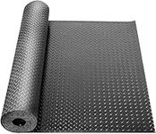 ybaymy Rubber Flooring Mats 1M X 5M Garage Floor Mats Non-Slip Floor Protector Mat Heavy Duty Rubber Matting Roll 3mm Thick for Gym,Garage,Basement,Warehouse