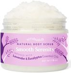 Scrubadub 18oz Natural Sea Salt Body Scrub Lavender Eucalyptus | Exfoliating Body Scrub Made in USA | Perfect Butt Legs Arms Hand Body Exfoliator Scrub | Vegan Cruelty Free & Natural Skincare