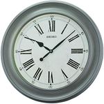 SEIKO Noa 22 Inch Wall Clock, Grey