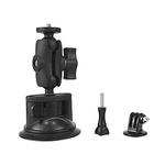 Higatful Car Windshield Suction Cup Mount for Insta360 ONE X2, ONE X, ONE R, GO 2, GoPro Hero Max Fusin 10 9 Accessories and DJI OSMO Action Camera Dash Cam Holder