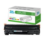 InkJello Compatible Toner Cartridge Replacement for Canon i-SENSYS LBP-6000 LBP-6000B LBP-6020 LBP-6020B LBP-6030 LBP-6030B LBP-6030w MF-3010 CE285A CRG-725 (Black)