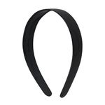 Black 1 Inch Plastic Hard Headband with Teeth Head band Women Girls (Motique Accessories)