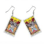 Vintage Lucky Tarot Earrings Dangle