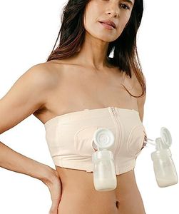 Simple Wishes Hands-Free Breast Pump Bra (X-Small - Large, Soft Pink)