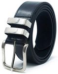 Ossi 38mm Black Belt with Double Loop for Men - Medium