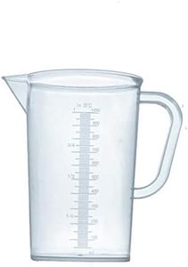 1L Plastic Graduated Beakers with Handles, Measuring Beaker 1000ml Plastic Measuring Cup