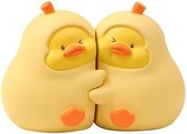 ifreeside Cute Duck Decorative Bookends 1 Pair Creative Resin Stoppers Shelf Bookend for Home Office Desk Bookshelf Decoration (Duck)
