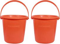 Samruddhi Plastic Tiger Plus Bucket, 19 LTR, Pink, Set of 2