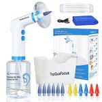 TopQuaFocus Electric Ear Cleaner Earwax Removal Irrigation Tool Earwax Remover Spray Bottle Flushing System for Adults & Kids 500ml Effective Ear Cleaning Kit