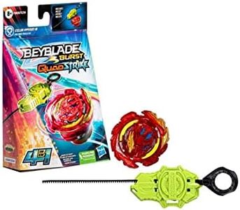 Beyblade Burst QuadStrike Stellar Hyperion H8 Spinning Top Starter Pack, Battling Game Top Toy Set with Launcher