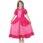 Atorhcer Princess Peach Costume for Girls Kids Princess Peach Dress Princess Peach Outfit Cosplay