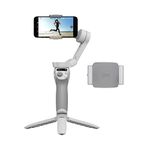 DJI Osmo Mobile SE Fill Light Combo, 3-Axis Phone Gimbal, Portable and Foldable, Android and iPhone Gimbal, Object Tracking, Vlogging Stabilizer, with a Fill Light Phone Clamp