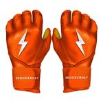 BRUCE BOLT Original Series Long Cuff Orange Batting Glove - Orange XXLarge