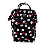 House of Quirk Baby Diaper Bag Maternity Backpack (Black Flamingo)